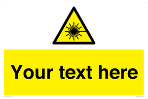 Custom Laser Hazard Sign